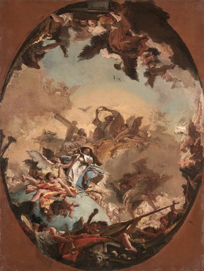 De kroning van de Maagd door Giovanni Battista Tiepolo